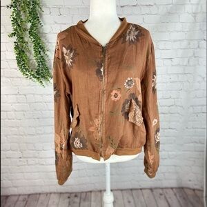 GRY Vio Lin Flrl Jkt L